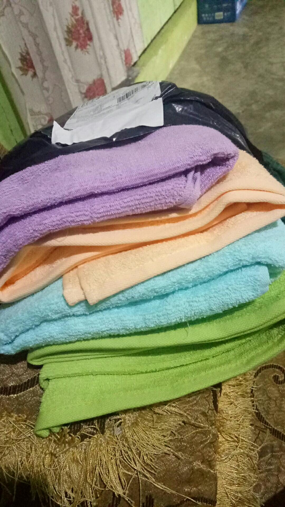 Rc Handuk Mandi Merah Putih Ukuran 70x135cm Paket Isi 4pcs / Handuk Mandi Dewasa Motif Polos