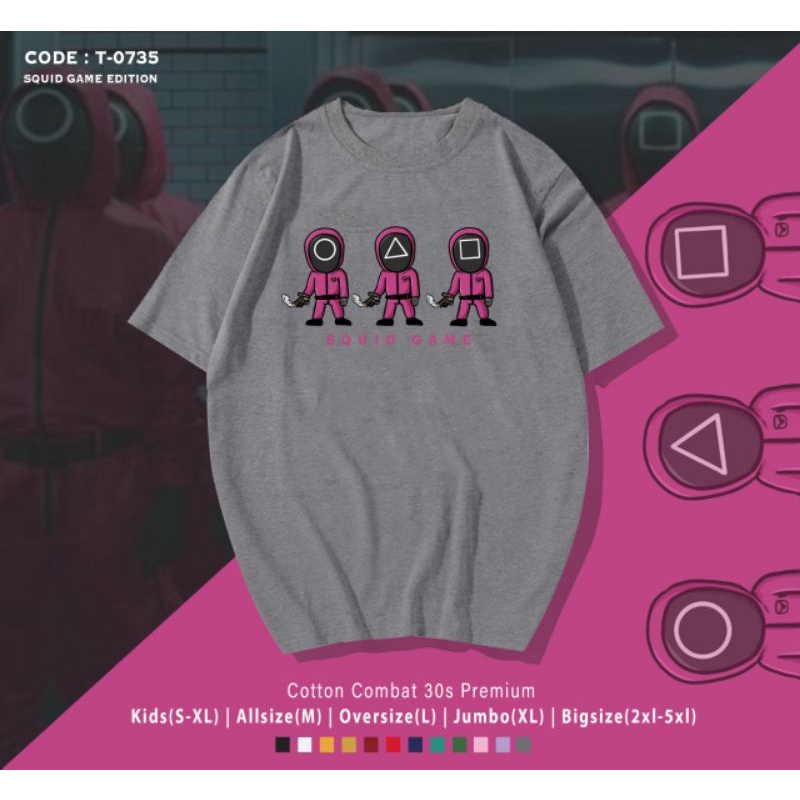 FREE CARD!!!KAOS SQUID GAME EDITION/T-SHIRT KOREA SQUID GAME 003