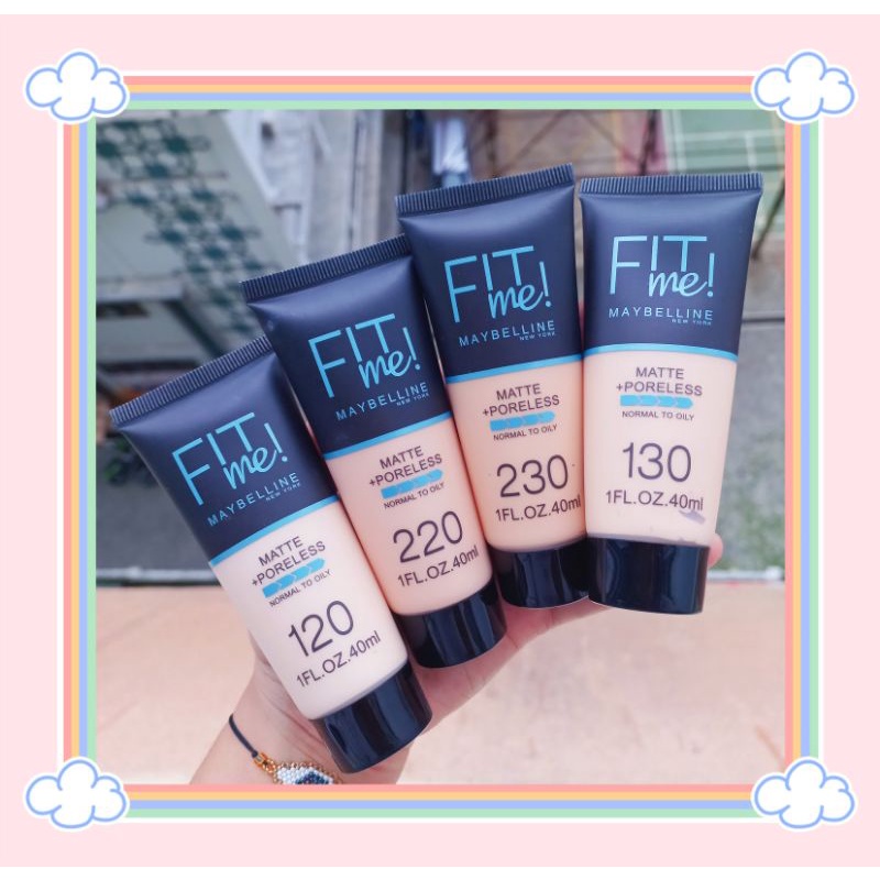 DISKON!!!FOUNDATION MAYBELLINE FIT ME MATTE+PORELESS 100,105,110