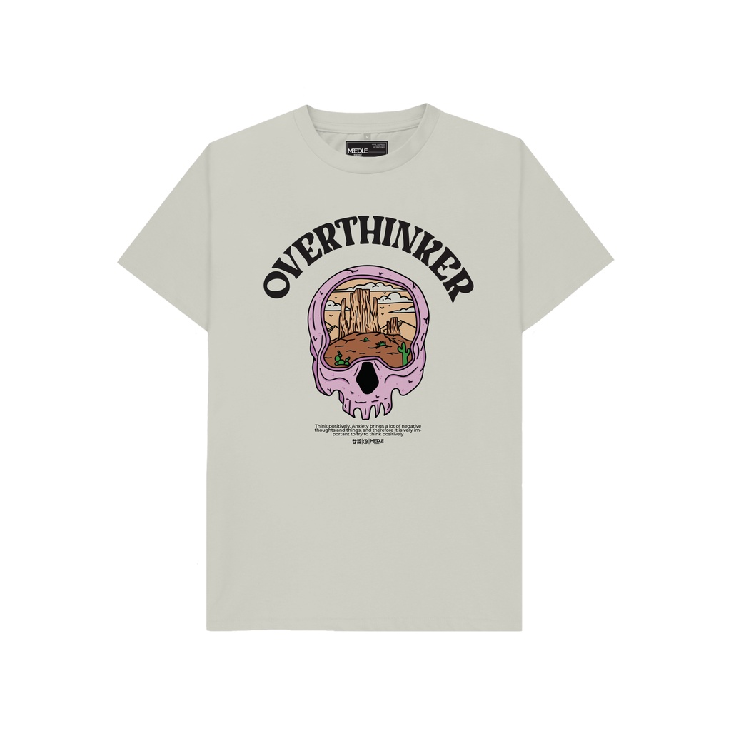 OVRTNGKER TEE BROKEN WHITE - MEEDLE REACHOUT