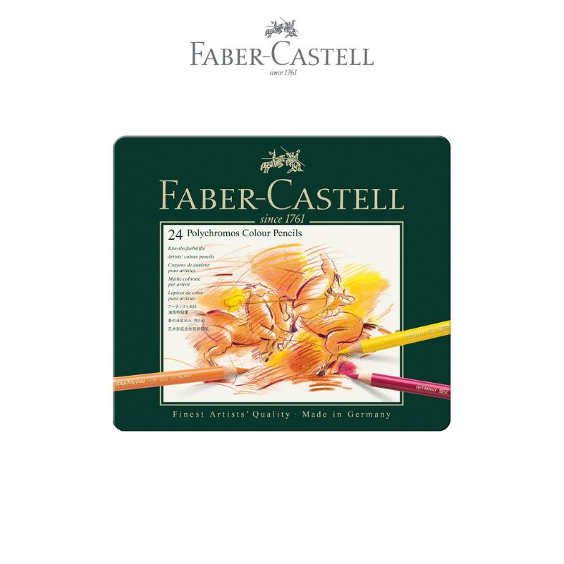

Faber-Castell Polychromos Colour Pencil 24 - Pensil warna premium isi 24 warna