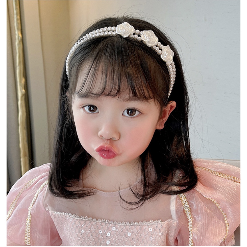 babyfit PEARL FLOWER bando mutiara anak perempuan bandana korea style import pn-930