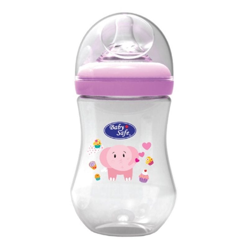 BABY SAFE BOTTLE WIDE NECK MOTIF 250ML SINGLE PACK / WN05