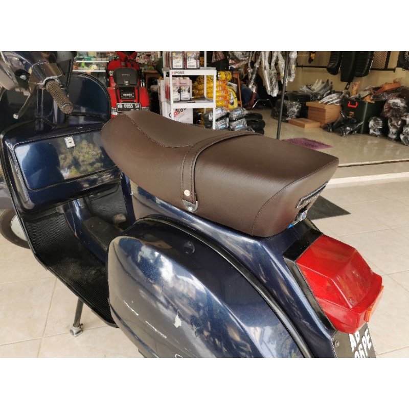 Jok NPX New PX piaggio Brown Coklat tua Set Kunci dan Bracket apolo Vespa PX PS PXE Spartan Strada