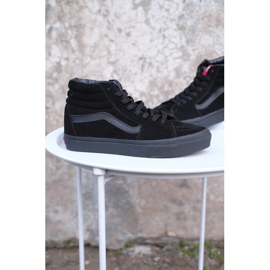 vans sk8-hi black/black (suede)