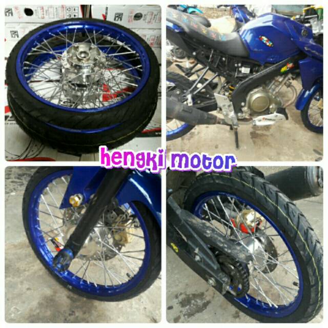 Velg variasi paketan untuk motor vixion new double disc+ban