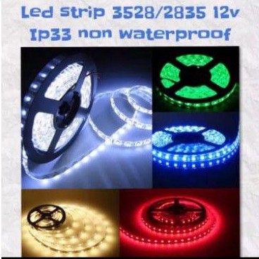 Lampu LEd Strip 12V SMD 3528 / 2835 (5Meter) IP33