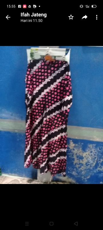 Gamis Batik Abstrak Dua Pusaka Bahan Candi Mekar Dengan Harga Rp99.999