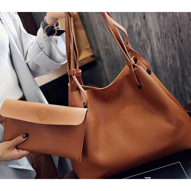 Tas Wanita Branded Handbag Cewek Murah Import - Abu -Abu Tua