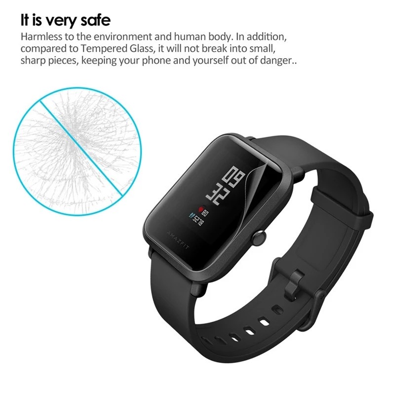 [PELINDUNG] ANTI GORES WATCH - PROTECTOR GLASS - FOR XIAOMI HUAMI AMAZFIT BIP / LITE