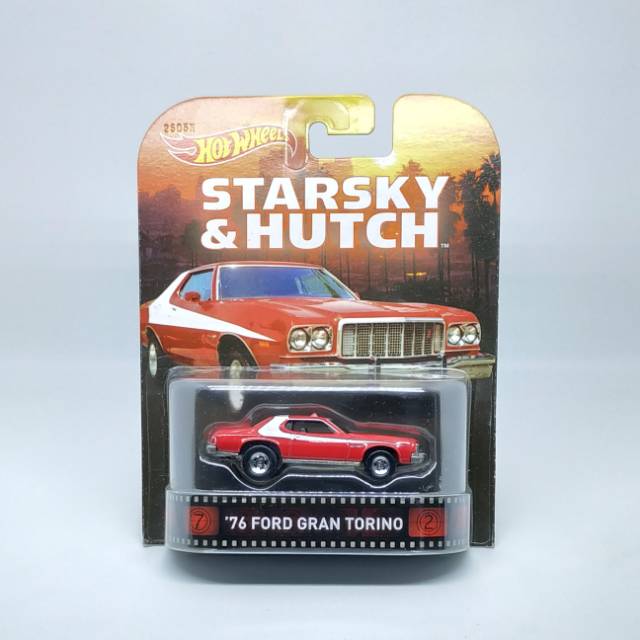 Hot Wheels Retro Ban Karet '76 Ford Gran Torino Starsky & Hutch