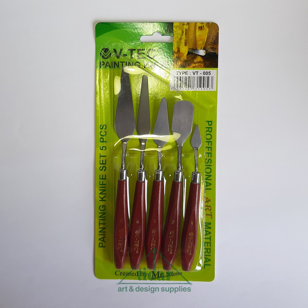 

V-Tec Painting Knife Set 005 - Pisau Palette -Palet - Lukis