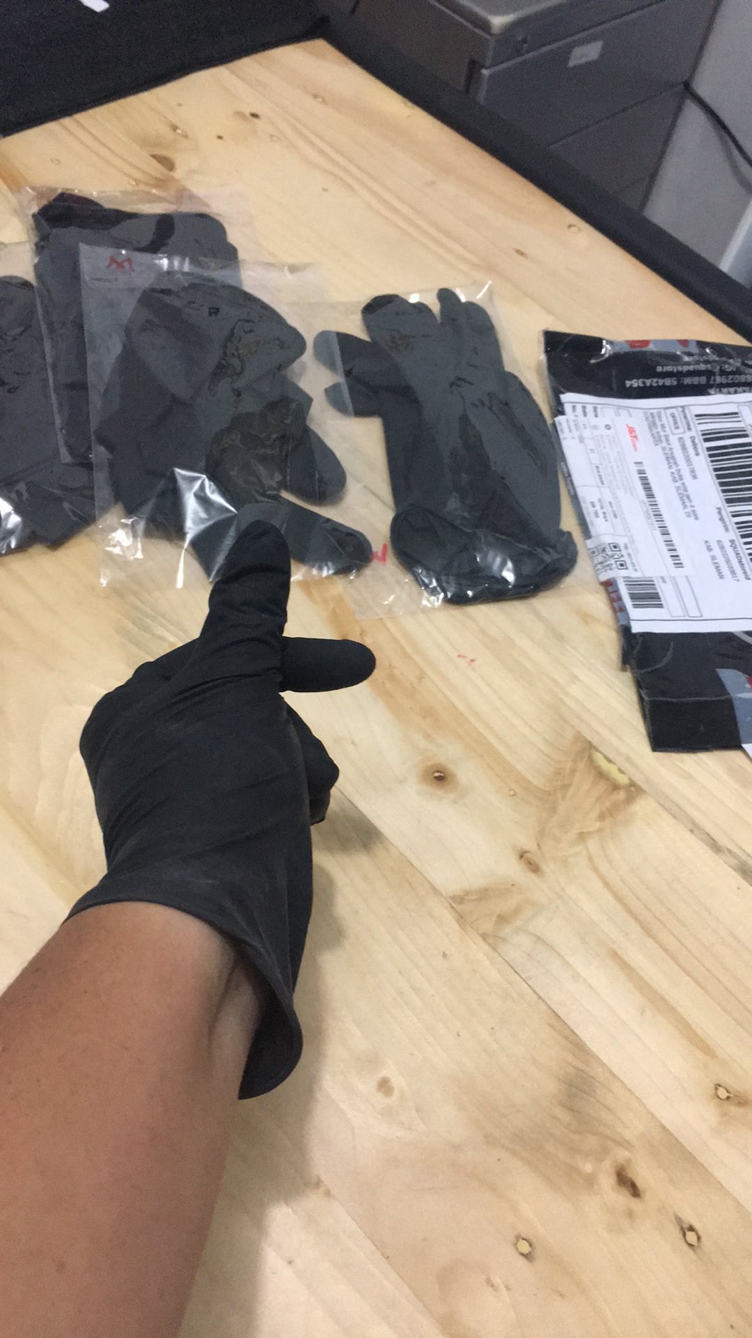 Black Latex Glove