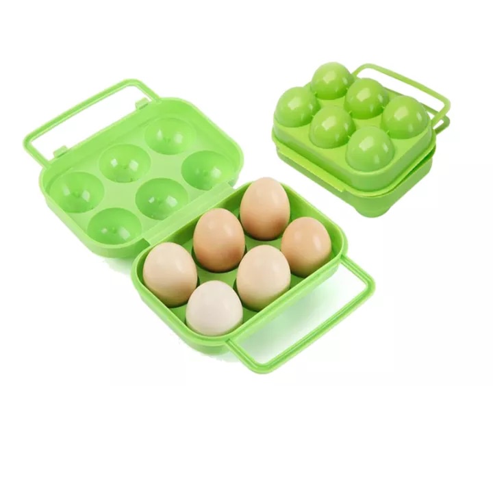 Egg Holder Case isi 6 tempat telur outdoor camping