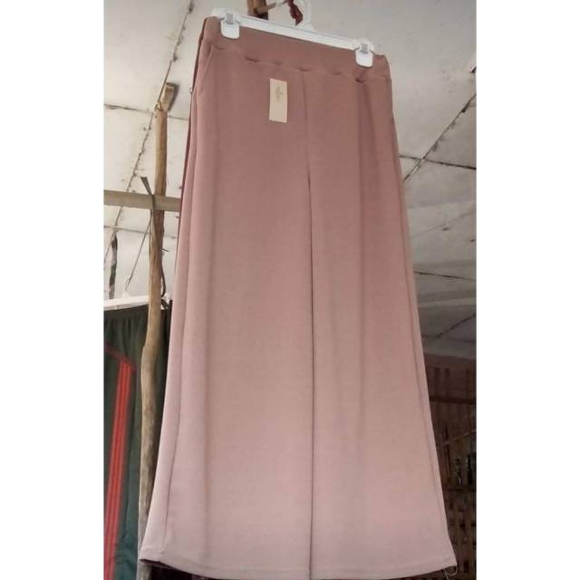 Kulot crepe jumbo polos &amp; tali