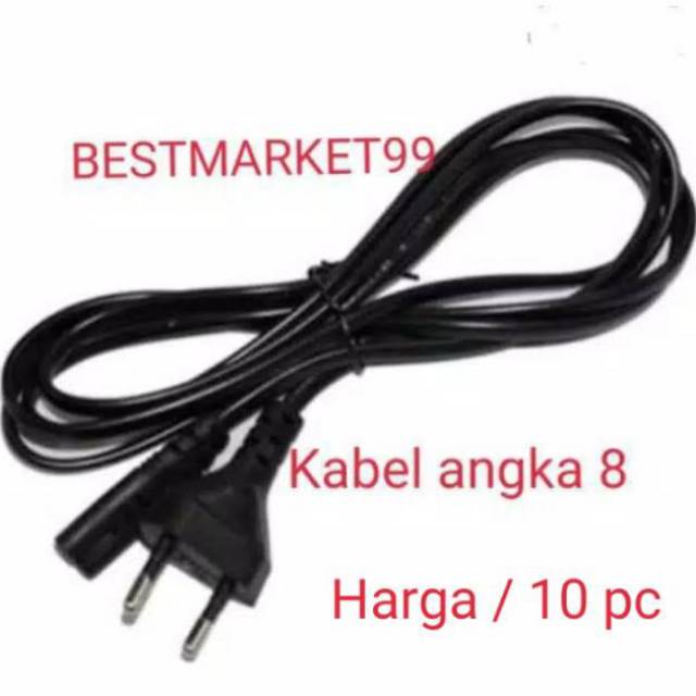 Kabel power angka 8  1.5 mtr.  kwalitas bagus..