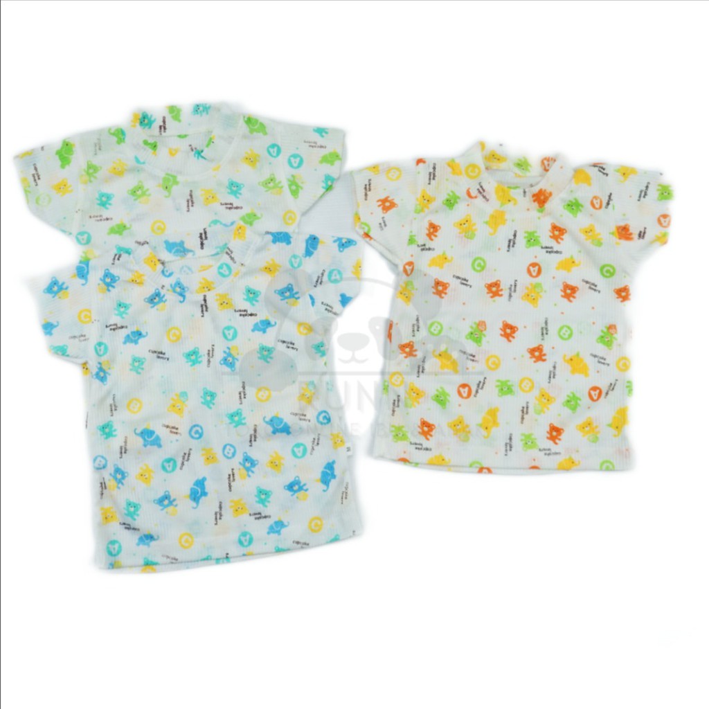 KINARA Baju Atasan Bayi Model Kaos Oblong Bayi Perempuan Laki Laki SNI
