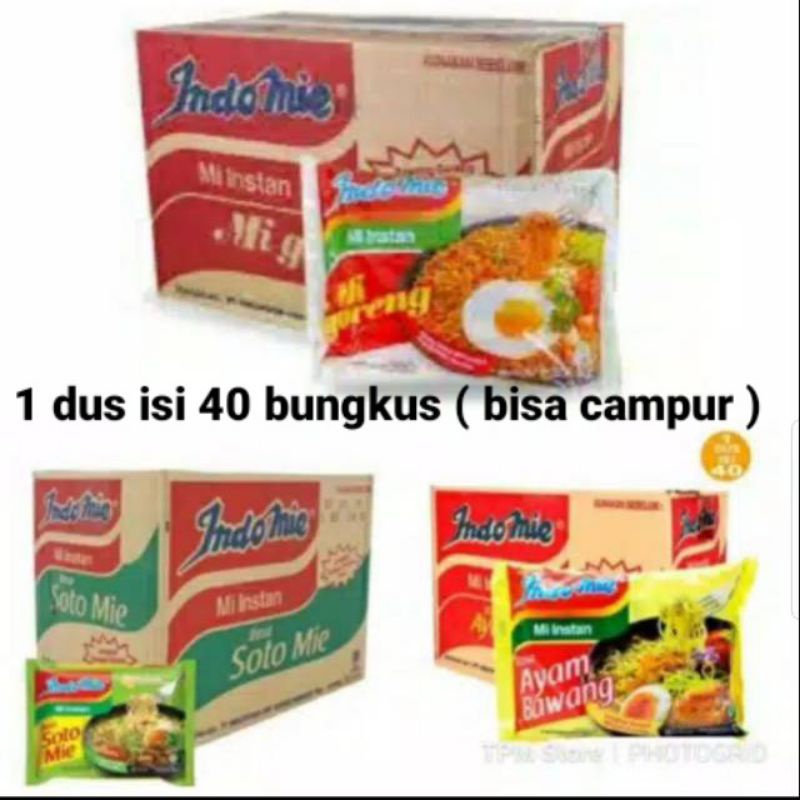 

indomie, mie istant rasasoto, goreng, ayam bawang dan kari