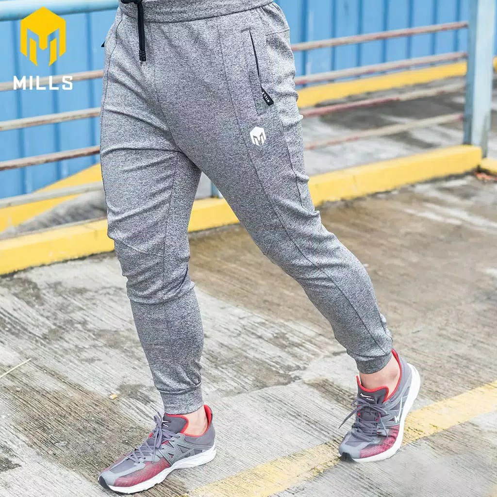 CELANA TRAINING PANJANG MILLS 7002 TRAINING CORE LONG PANTS ORIGINAL GREY