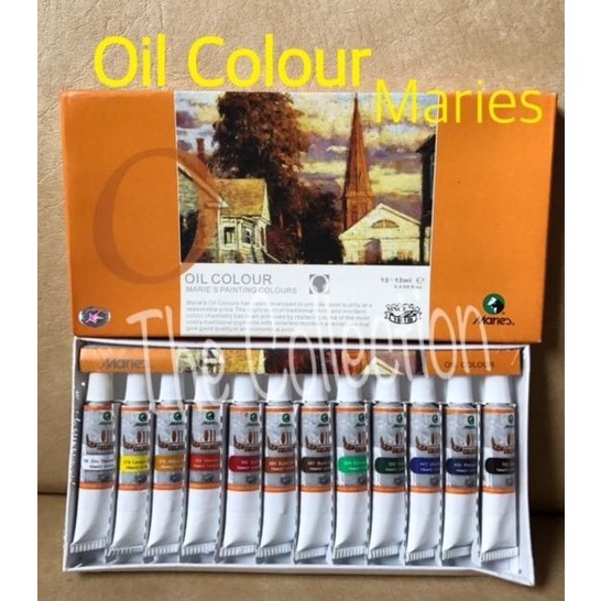 

Atk0358Mr 12 Warna Oil Colour Maries E1386B Cat Minyak Marie Oil Color