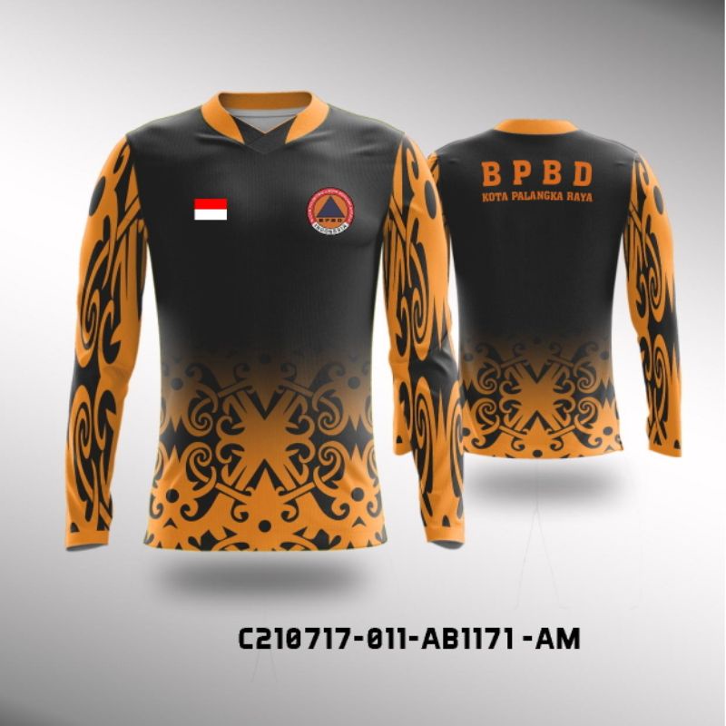 Jersey Batik BPBD fuulprint, free custom