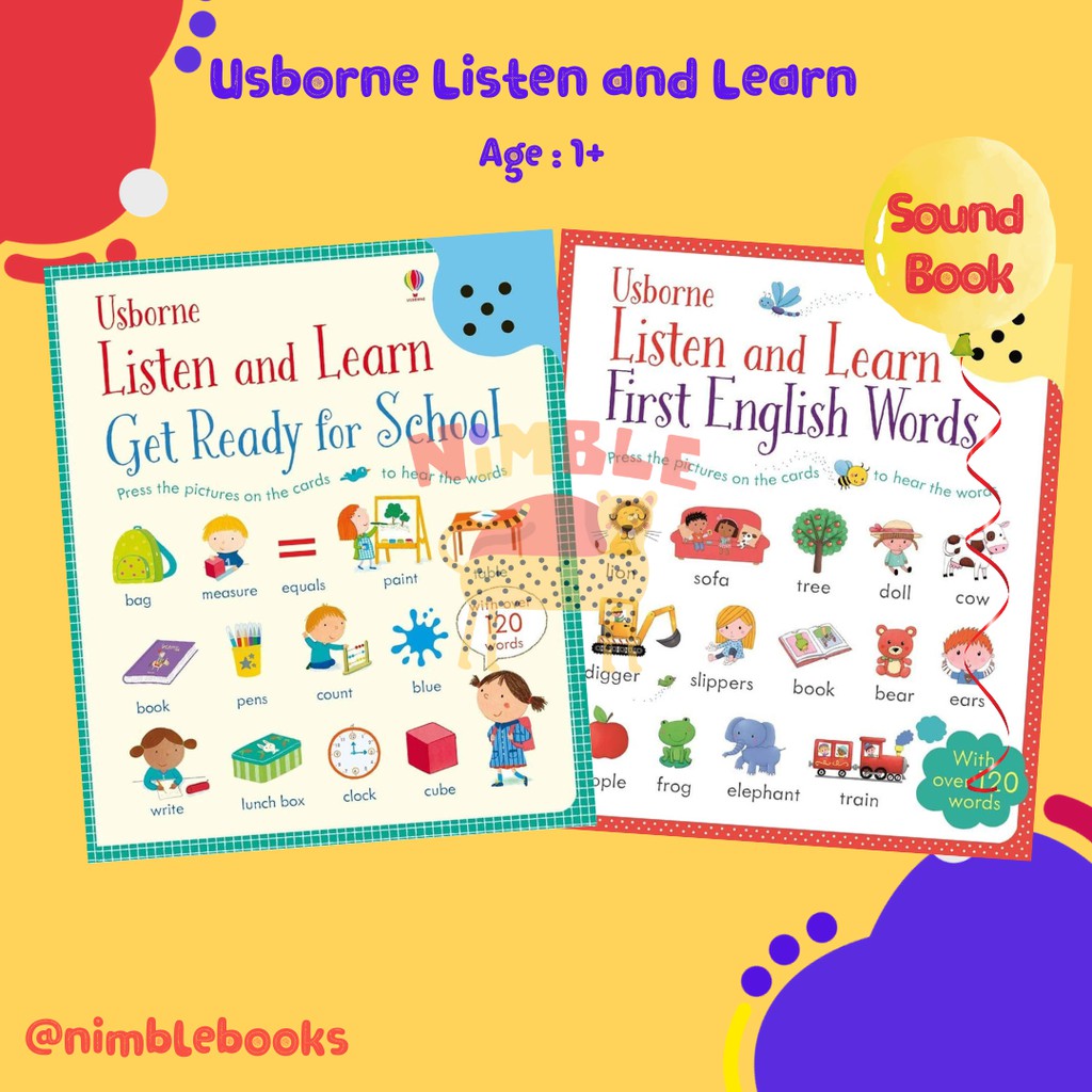 100% ORI USBORNE - LISTEN AND LEARN