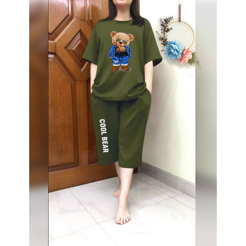 RILLO - Setelan Jumbo 3/4 Cool Bear Fit XXL