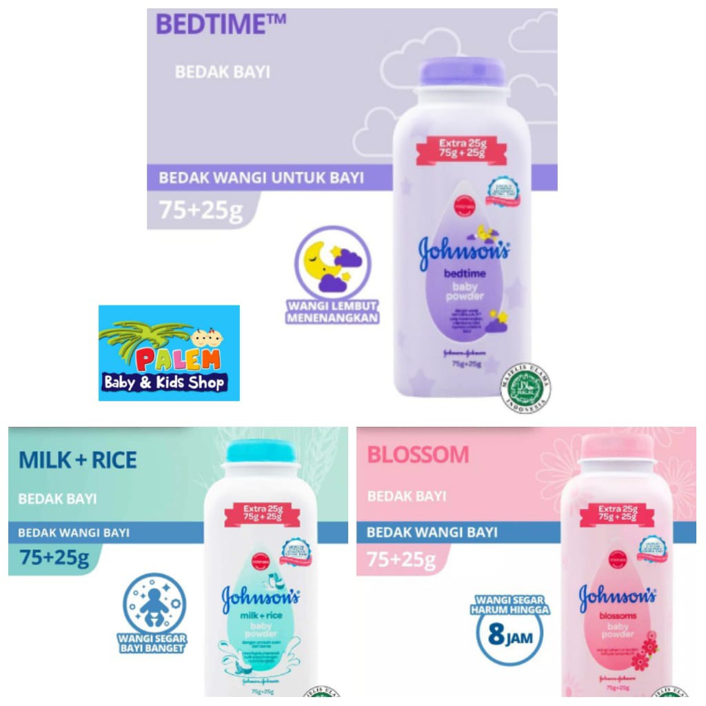 Johnson's baby powder 75g+25g bedak bayi