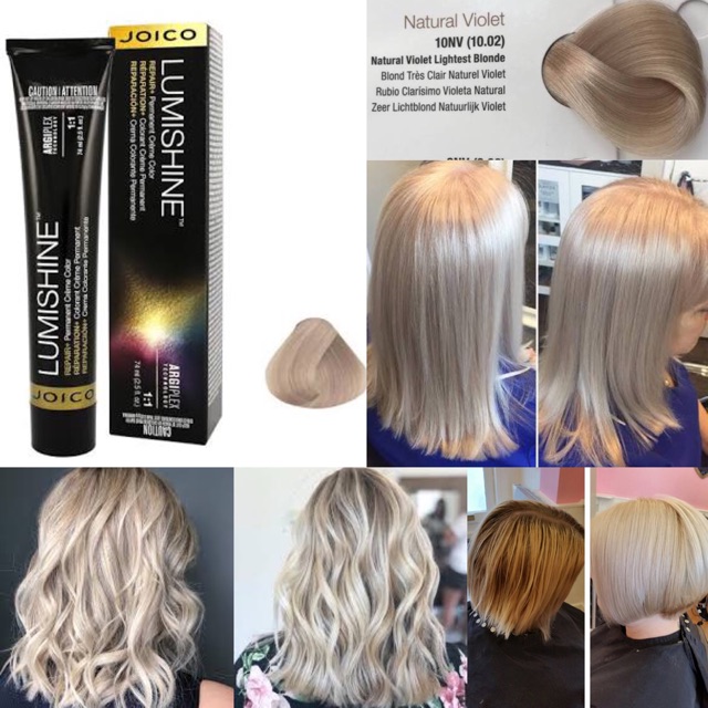 Joico Lumishine 10NV natural violet platinum  blonde  putih 