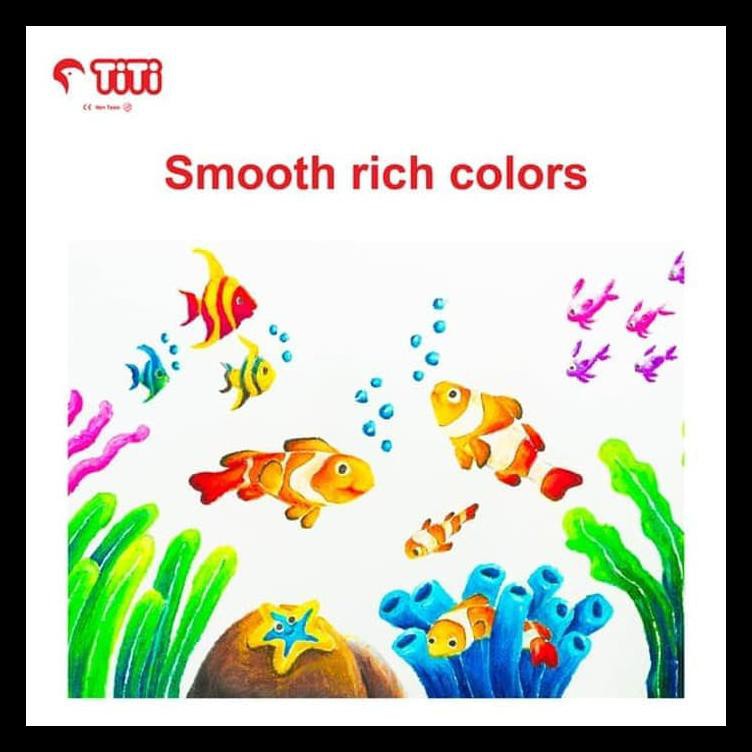 

Oil Pastel / Krayon Minyak Titi Ti-P-36S / 36 Warna / Colors Terlengkap