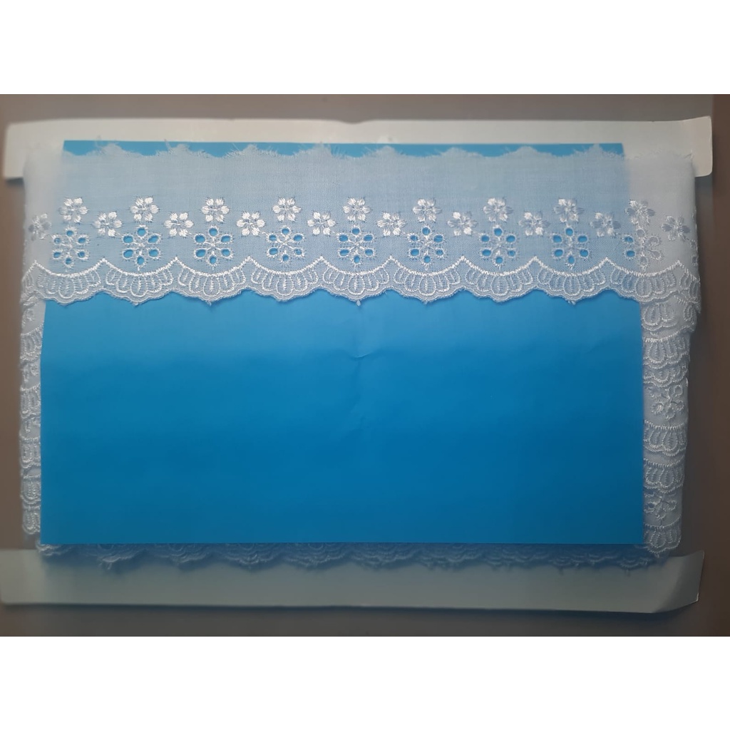 Kain Renda Bordir Katun - (TC 6961) - (Lebar +/- 6 cm)