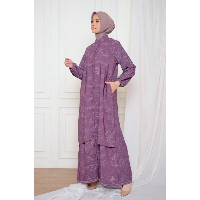 BIA x Cut Meyriska - Tiur Purple Dress - Islamic Journey In Polandia