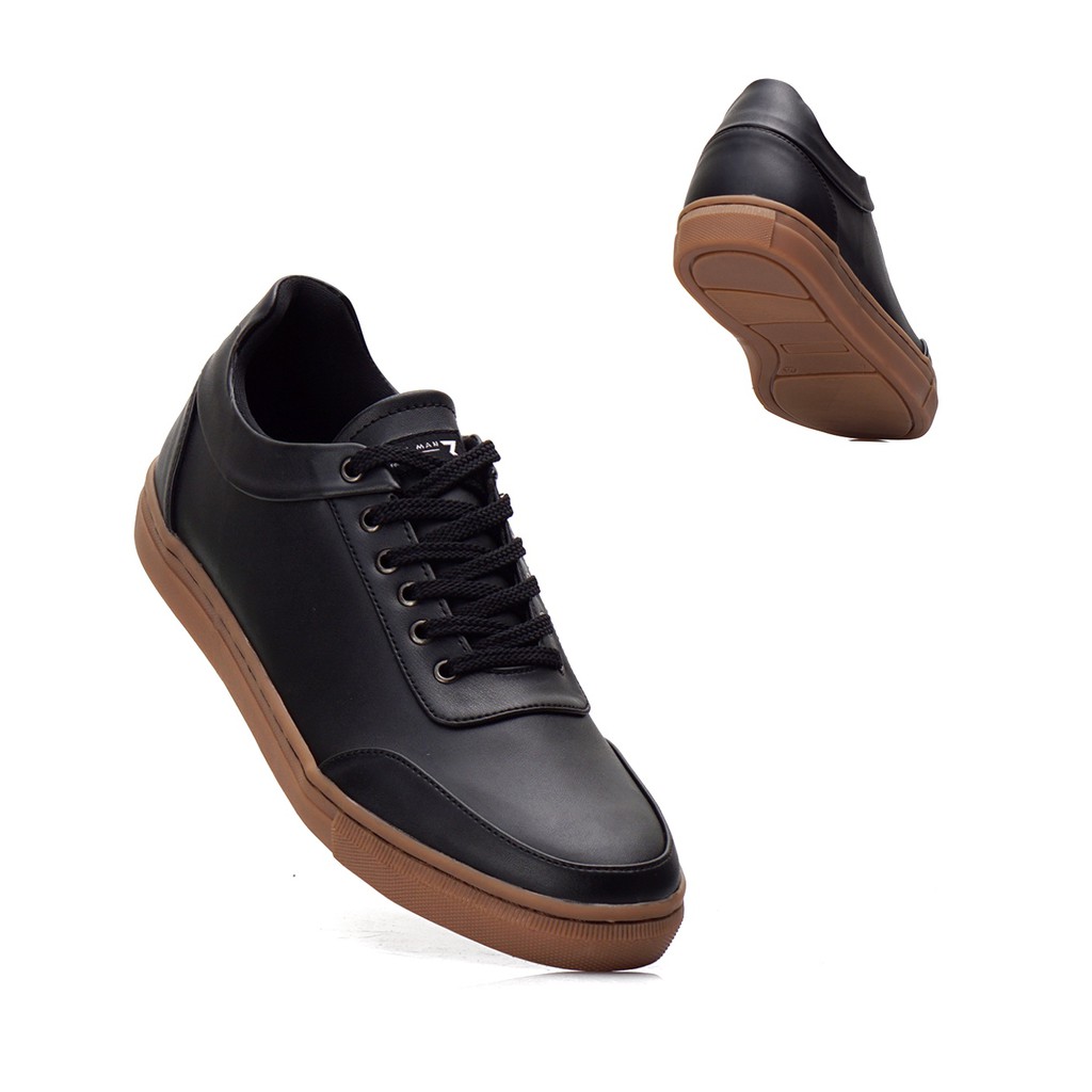 CLEV BLACK SOLID |ManNeedMe x Reyl| Sepatu Sneakers Pria Casual Shoes ORIGINAL