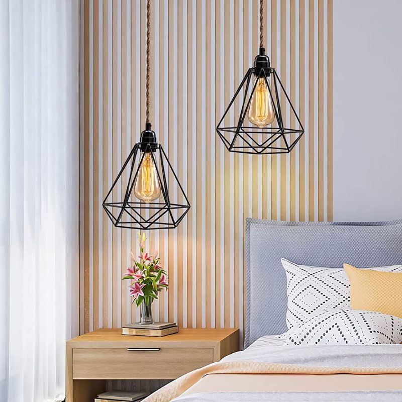GUNINCO KAP LAMPU DIAMOND HIAS BOLA EDISON LENGKAP KABEL FITTING