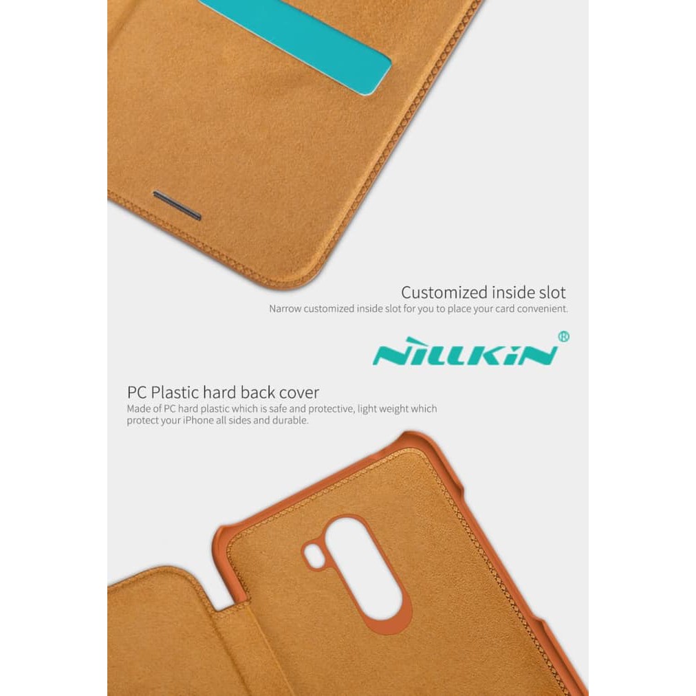 Flip Cover XIAOMI Pocophone F1 Nillkin Qin Leather Flip Case Original