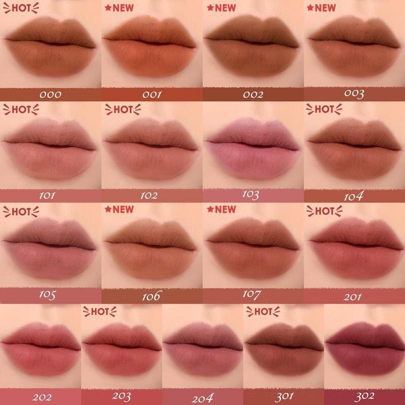 FOCALLURE True Matte Lip Clay Waterproof Lipstick Lip Gloss Lip Tint - Lipgloss Liptint Lipcream