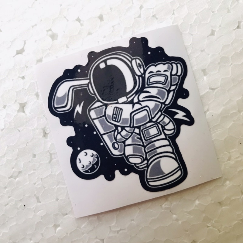 

Sticker Astronot Luar Angkasa Nasa Orajet Laminasi Glosy