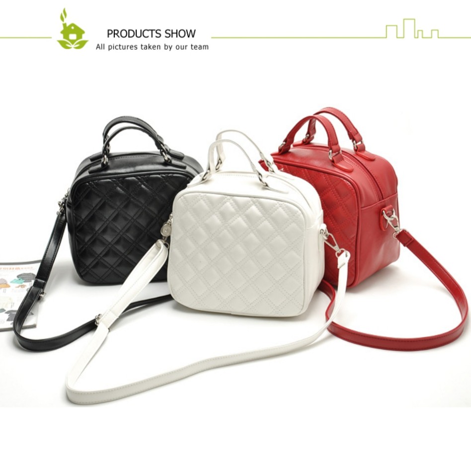 TAS CHIKA STORE - TAS SELEMPANG WANITA CHIKA BORDIR KOTAK KOREA MURAH