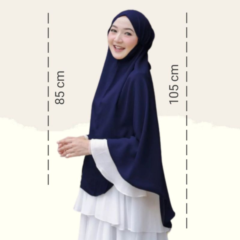 BERGO JUMBO NON PED ANTEM XL / JILBAB HIJAB SYARI JUMBO WOLFIS