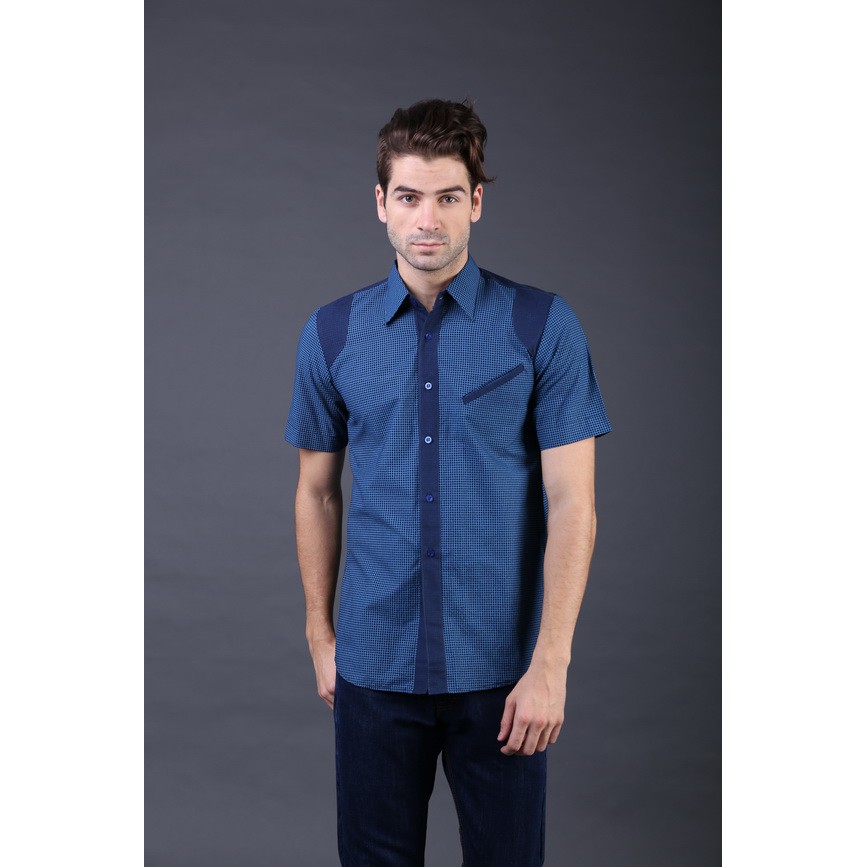 Kemeja Pria Lengan Pendek / Baju Casial Formal Laki-laki / Sporhem G