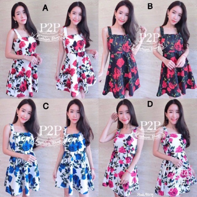 Dress biru barang import premium bangkok