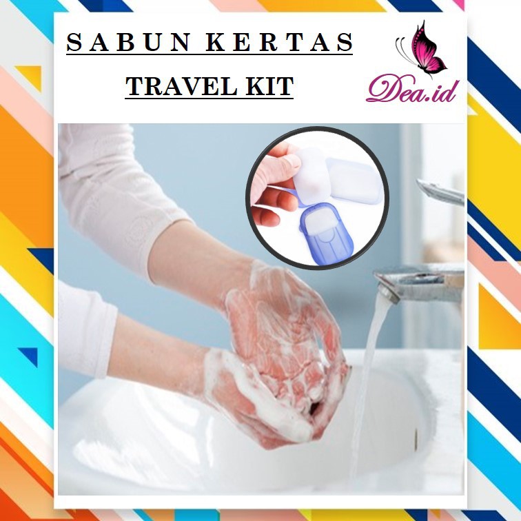 [DEASHOP] SABUN KERTAS / KERTAS SABUN / PAPER SOAP PORTABLE / HAND WASH PAPER TRAVEL KIT