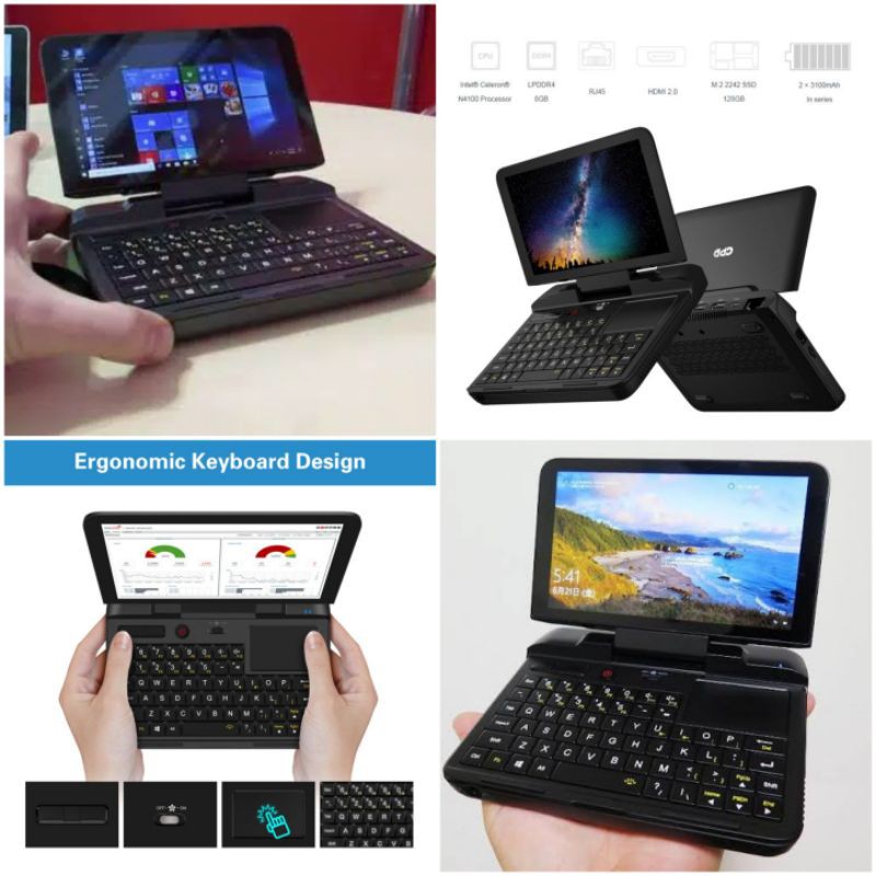 Gpd Micro Pc 8gb128gb Pocket Mini Laptop 6 Inch Windows 10 N4100