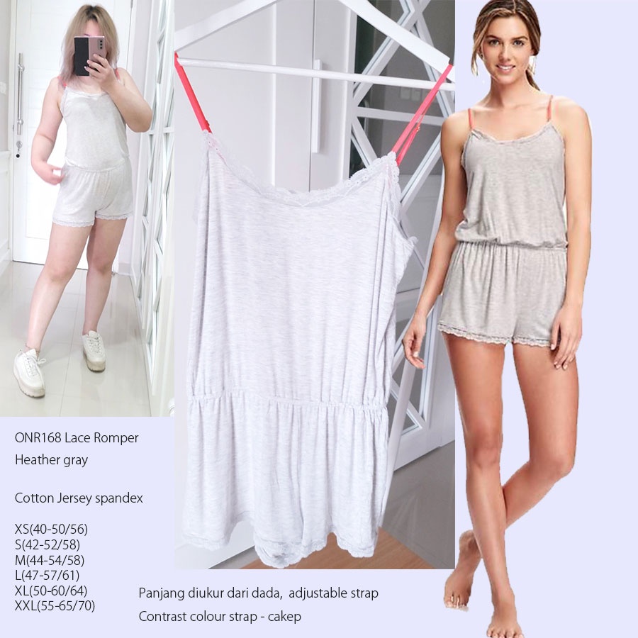 Oldnvy Onr168 Lace Romper Jumpsuit Katun Stretch