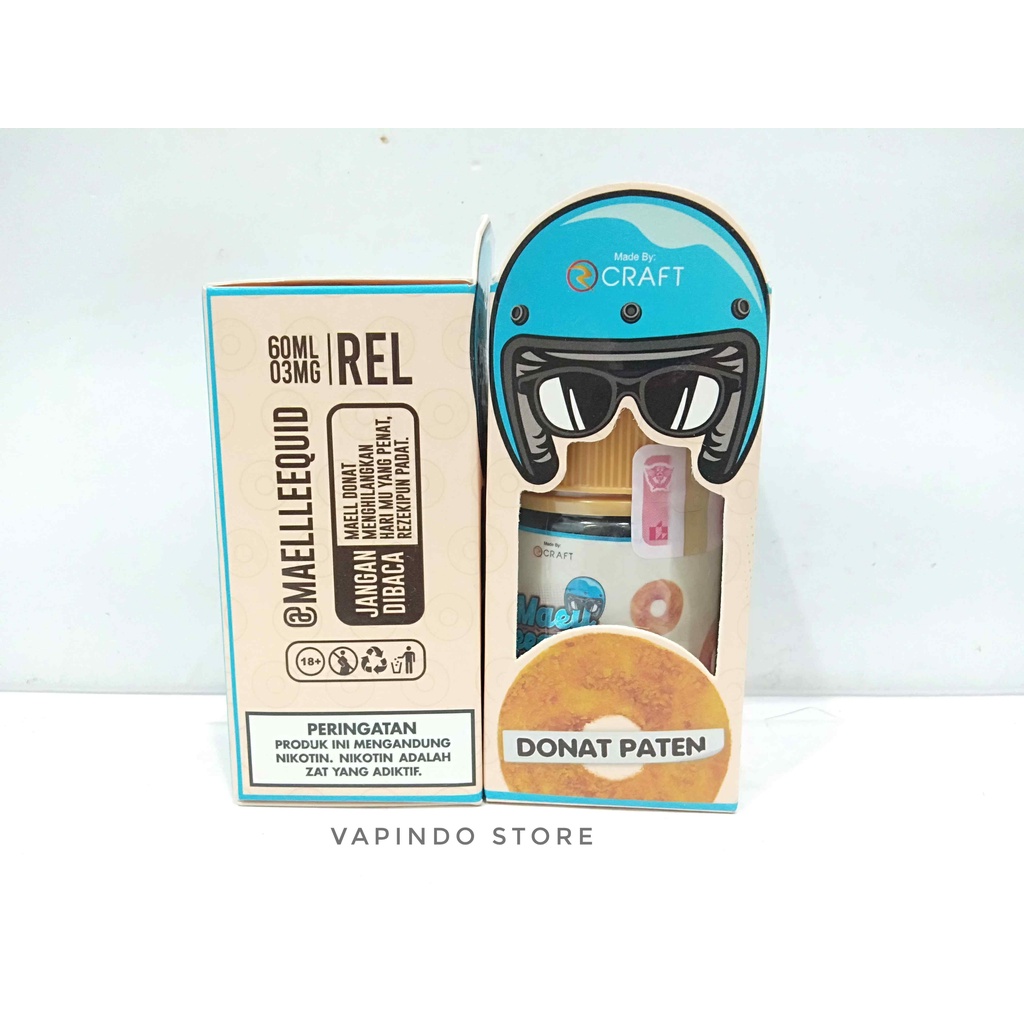 MAELL LEEQUID DONAT PATEN 60ML 3MG BY RCRAFT X MAELL LEE LIQUID