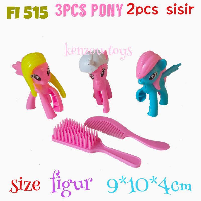 Mainan Kuda Pony 3pcs FI 515