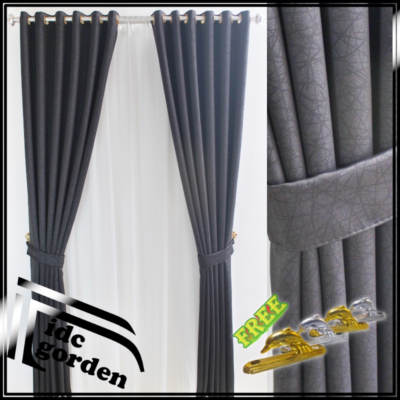 gorden ruang tamu model blackout polos mewah tebal terbaru