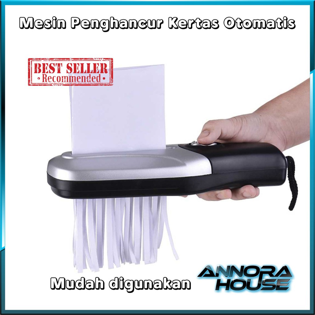 

Alat Mesin Penghancur Kertas Tangan Otomatis Aibecy Handheld Paper Shredder A6 - SW502