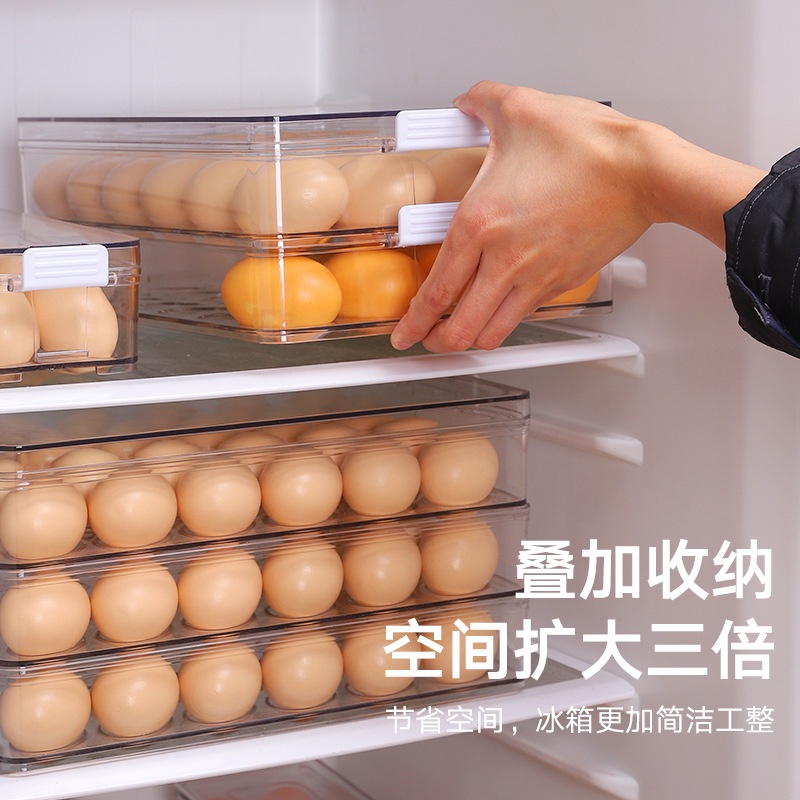 Box Egg Organizer / Box Telur Sekat Kotak Box Organizer Rak Serbaguna Dengan Tutup