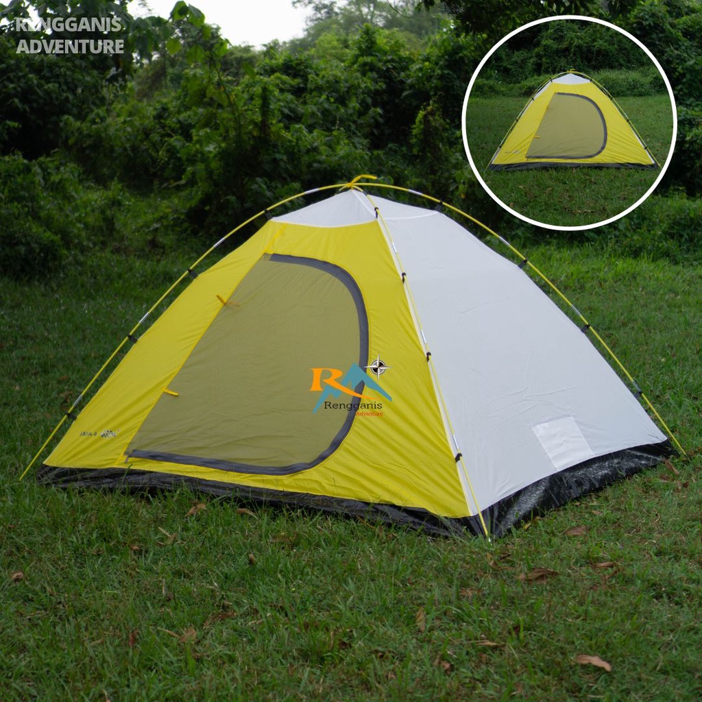 Tenda Camping TENDAKI Java 4 Pro Double Layer Dome 4 - 5 Orang